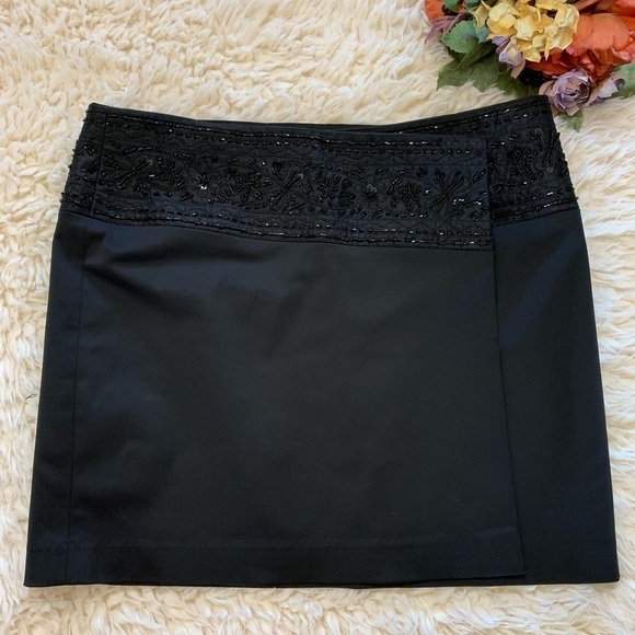 Express Sequin Wrap Mini Skirt Size 9/10 - Picture 1 of 5